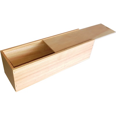 Single Wine Bottle Wooden Slider Box SLSCH_BOX