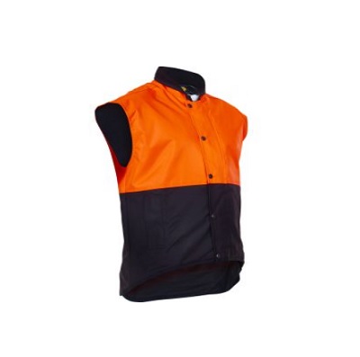 Caution D/O Hi Vis Sleeveless Oilskin Vest PCO1320_CTN