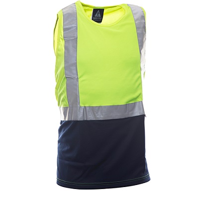 Hi Vis Reflex Singlet 170gsm Microfiber 801098-9_SAFE-T
