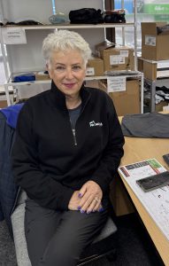 Lynne at the promo lab